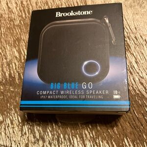 Brookstone Big Blue Go Black Wireless Speaker
